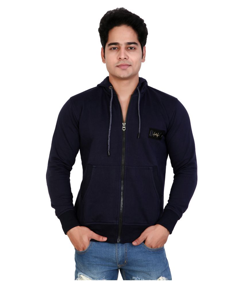     			Awack Navy Hooded Sweatshirt