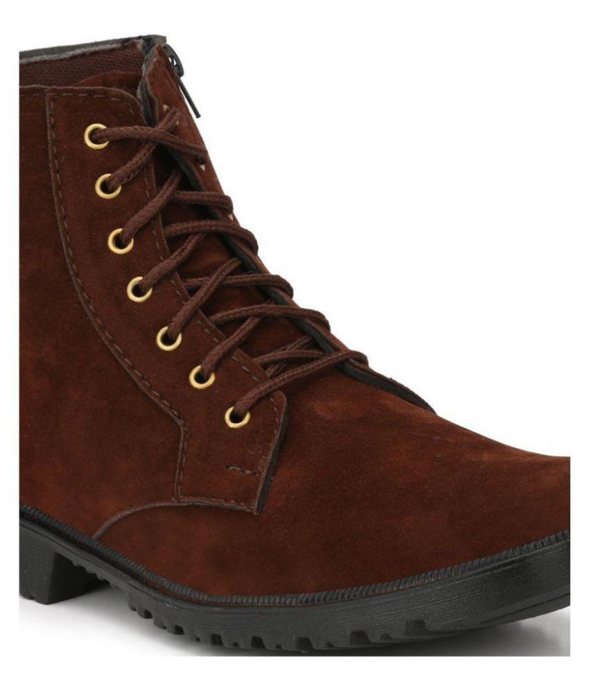 long maroon boots