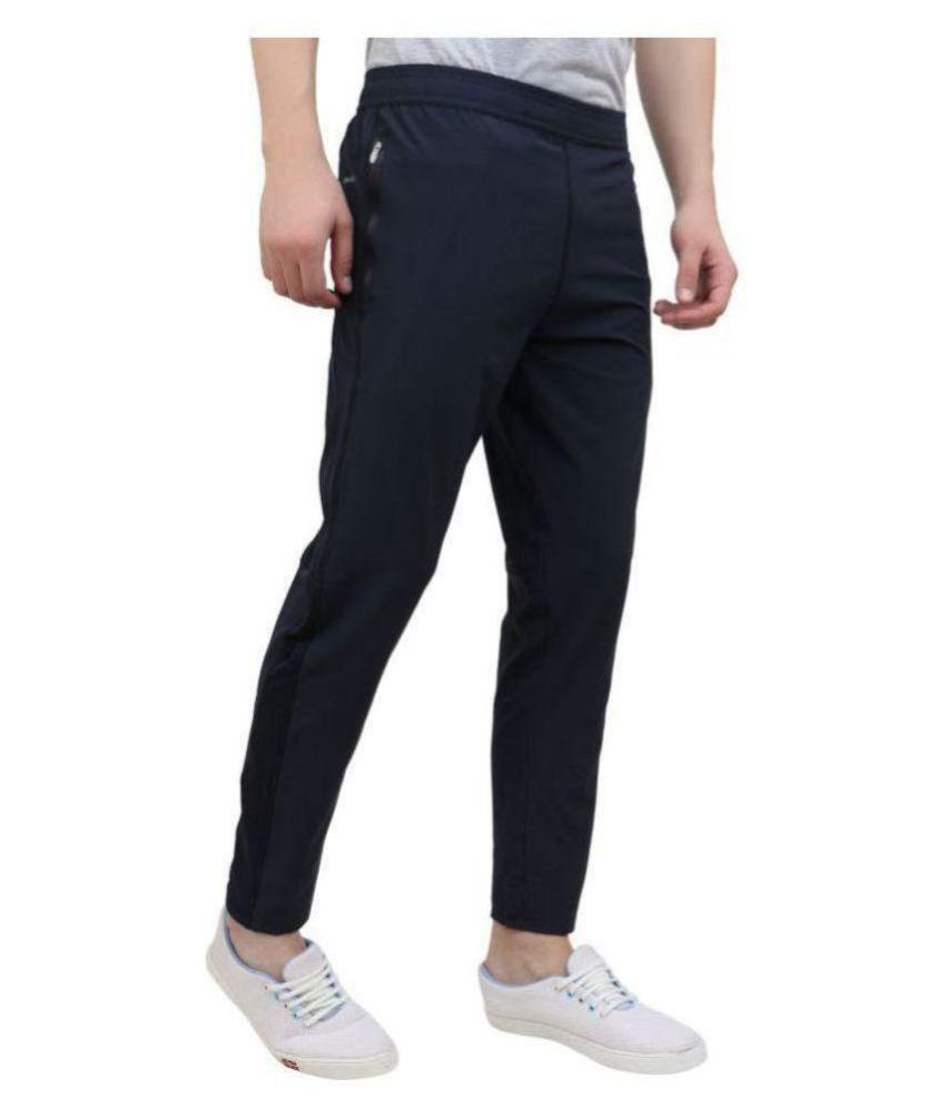lycra solid track pants