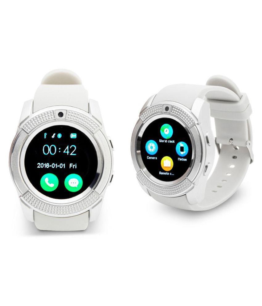 WAVE PLUS WAVE PLUS V8 Smart Watch Bluetooth Smart Watches - Wearable \u0026  Smartwatches Online at Low Prices | Snapdeal India