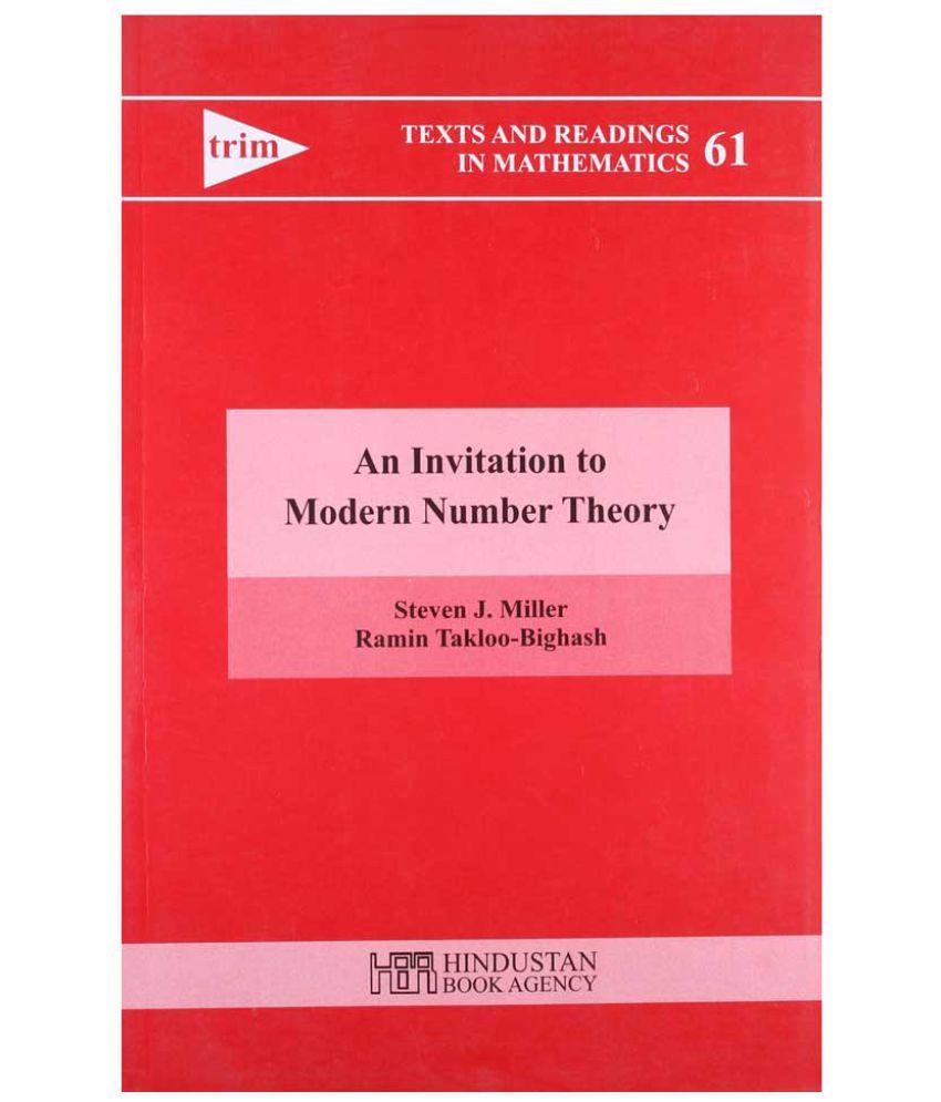 Invitation To Modern Number Theory Texts And Readings In Invitation To Modern Number Theory