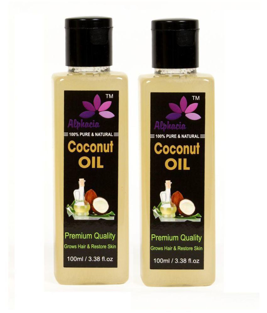    			Alphacia 100% Pure & Natural Virgin Coconut Oil Hair Oil & Skin 200 ml Pack of 2