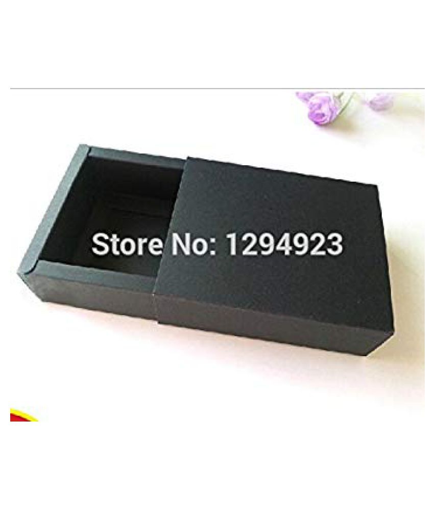 Designeez Black127x103x22m Black Craft Cardboard Box Black Box