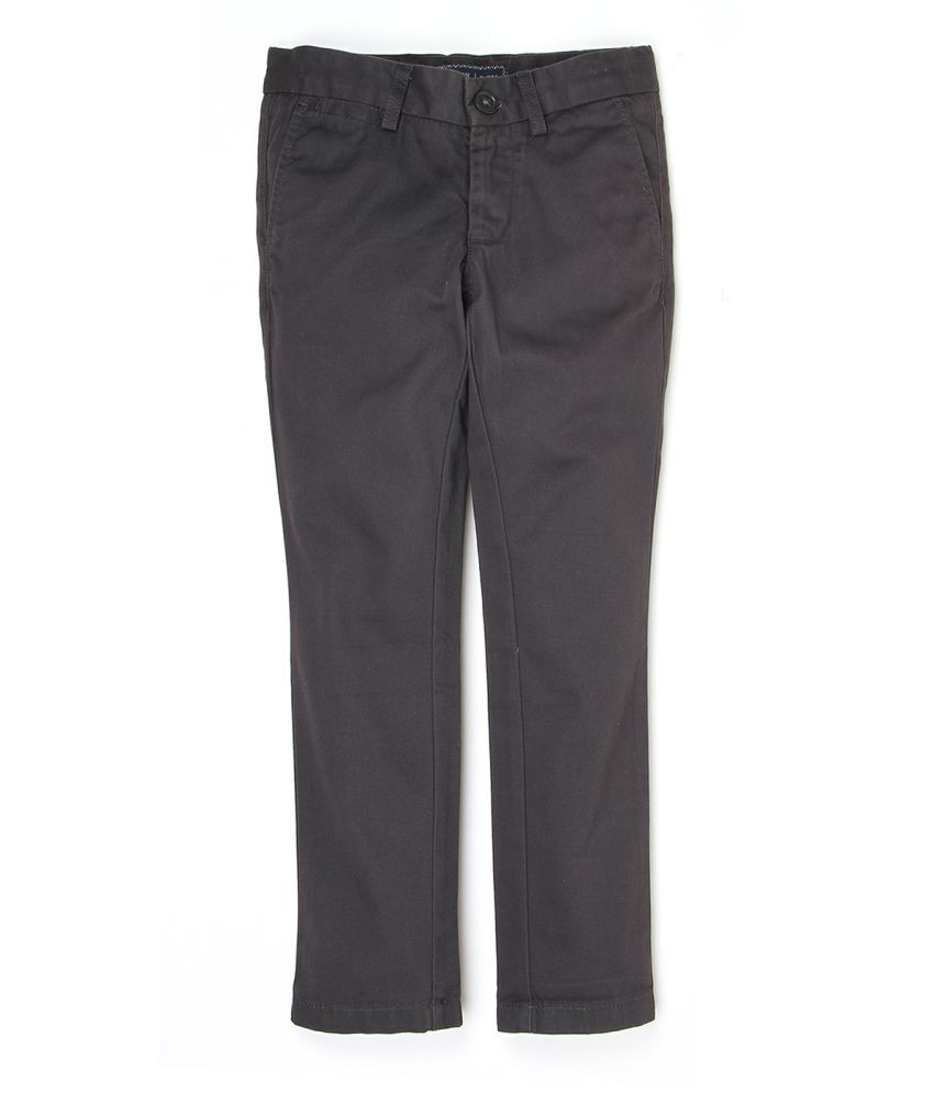 Indian Terrain Boys Grey Cotton Trouser - Buy Indian Terrain Boys Grey ...