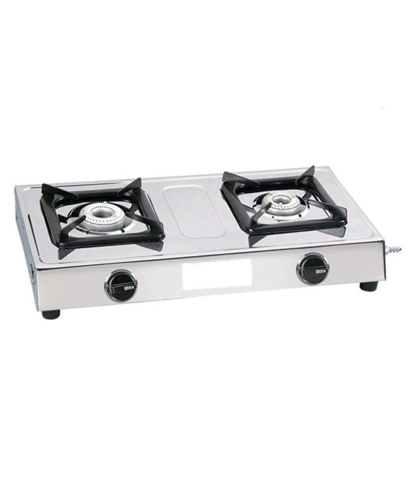 Electrosac Stainless Steel 2 Burner Manual Gas Stove Electrosac Stainless Steel 2 Burner