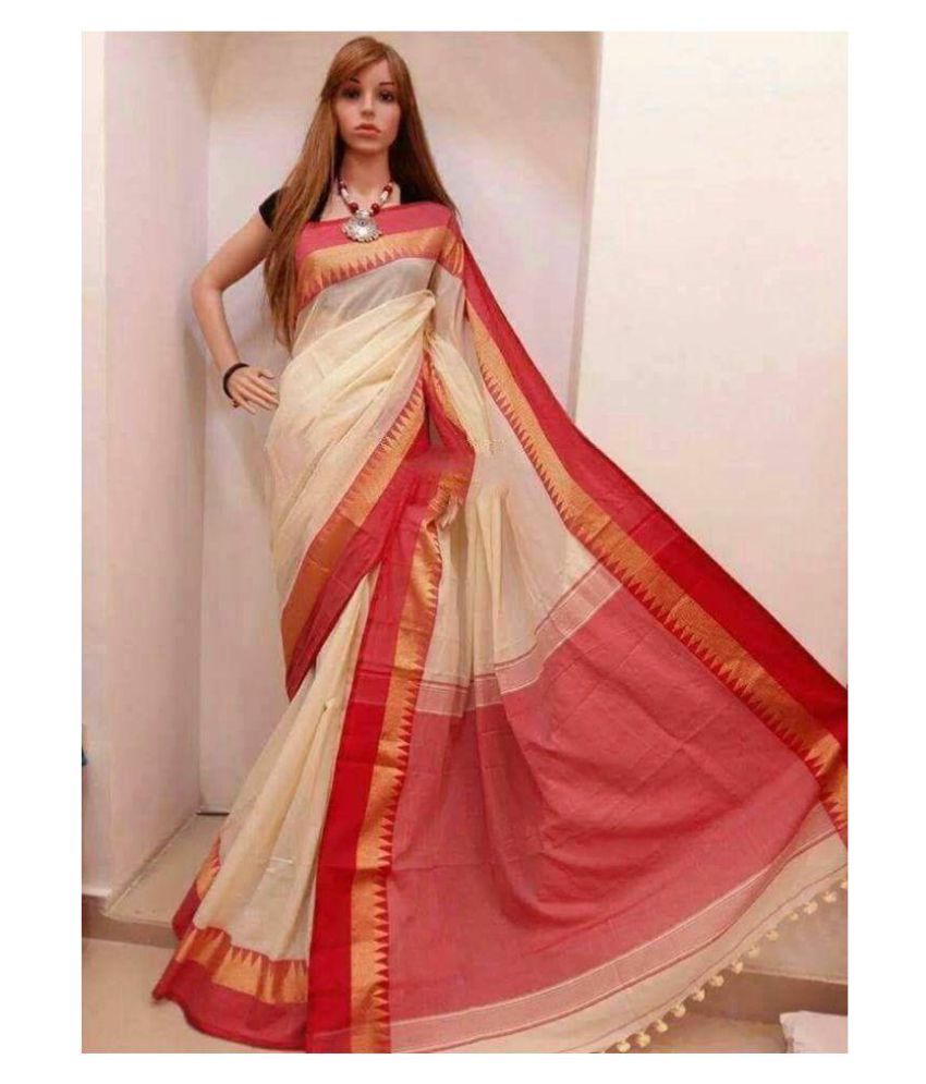 Handloom Sarees Yellow And Brown Bengal Handloom Saree - Buy Handloom ...