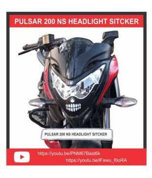 Pulsar 0 Ns Head Light Monster Face Bike Sticker Buy Pulsar 0 Ns Head Light Monster Face Bike Sticker Online At Low Price In India On Snapdeal