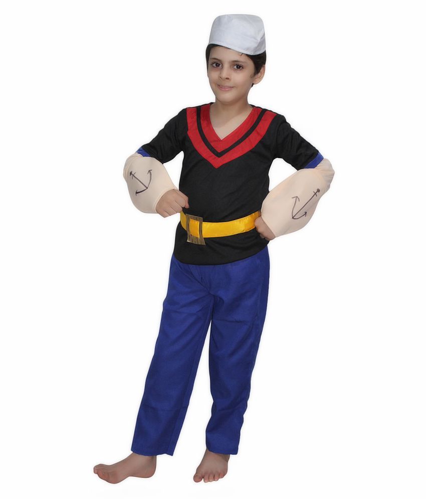     			Kaku Fancy Dresses Popeoye Cartoon Costume For Kids Annual function/theme Party /Stage Shows/Competition/Birthday Party Dress