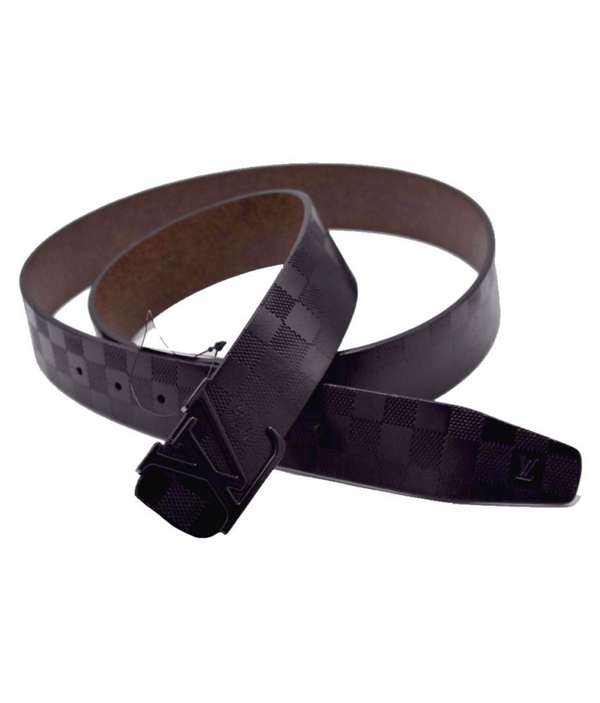 LV Belt Tan Leather Casual Belt - Pack of 1: Buy Online at Low Price in India - Snapdeal
