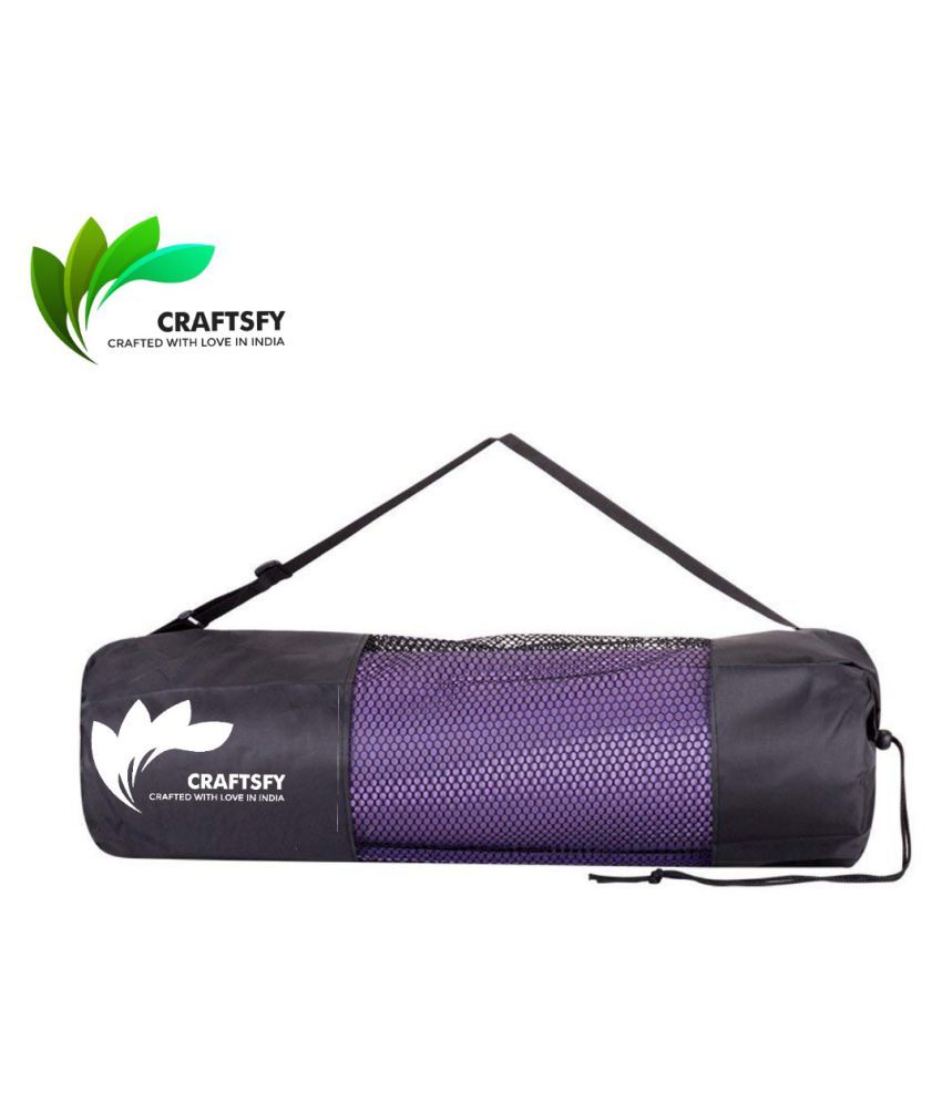 Craftsfy Tpe Yoga Mat With Carrying Bag And Strap Dual Layer