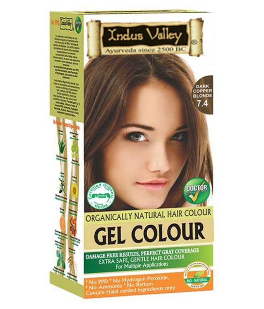 Indus Valley Gel Dark Copper Blonde For Grey Coverage Hair Permanent ...