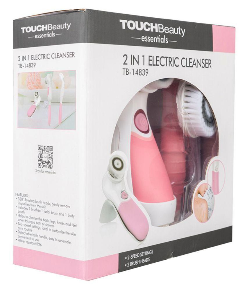 TOUCHBeauty 2 in 1 Electric Cleanser with face  body cleansing brush,Two  customize speed settings and detachable system TB- 14839 Price in India -  Buy TOUCHBeauty 2 in 1 Electric Cleanser with