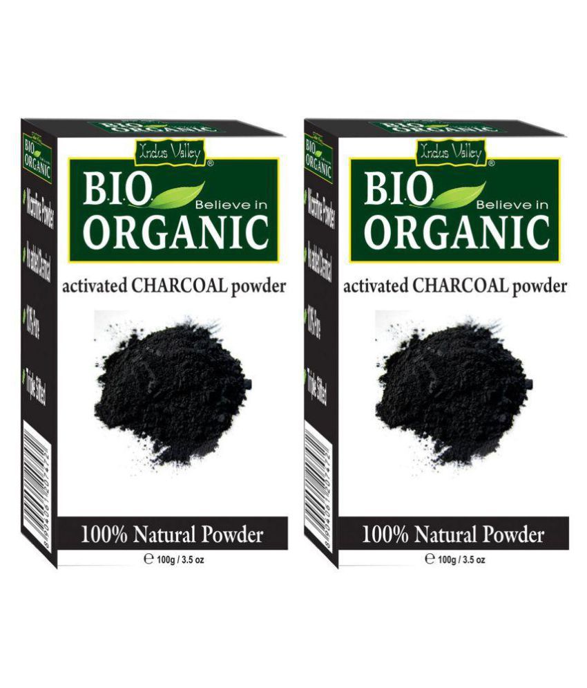     			Indus Valley Bio Organic Activated Charcoal Powder - Twin Pack (200 g)
