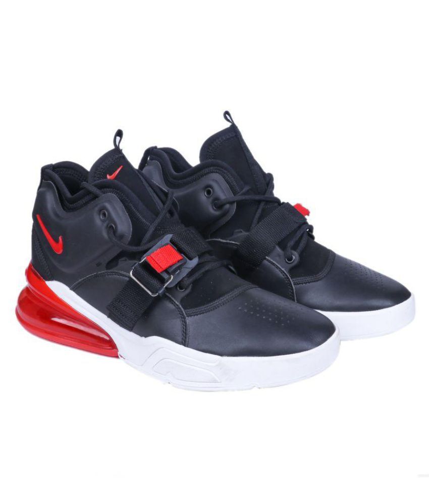 nike air force 270 black and red