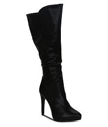 slouch boots with heel