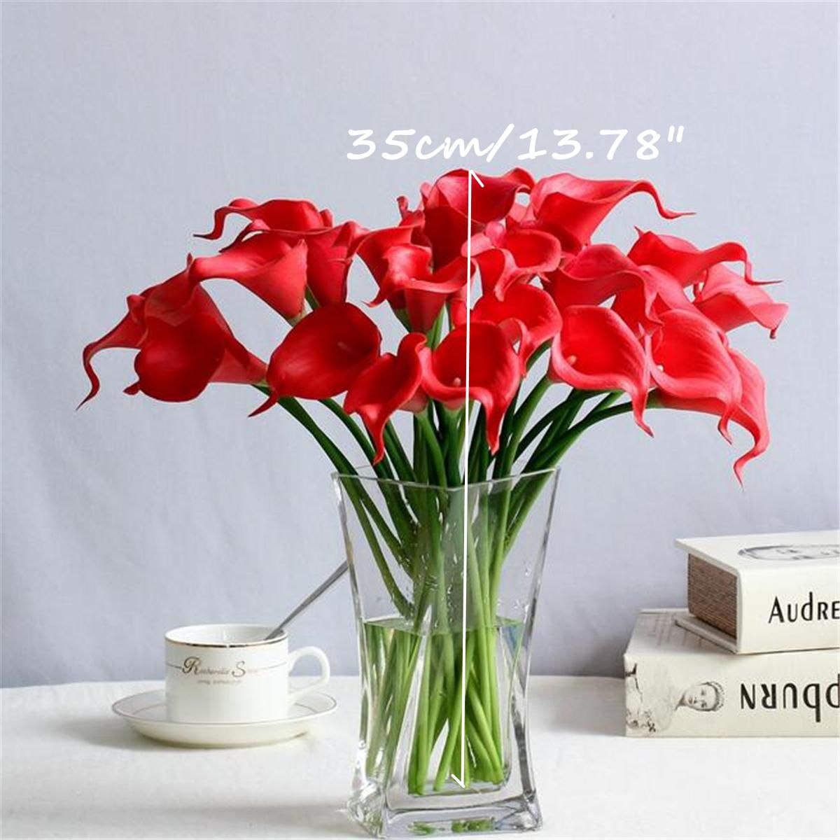 Artificial Bird Of Paradise Calla Lily Flowers Bouquet Home Wedding ...