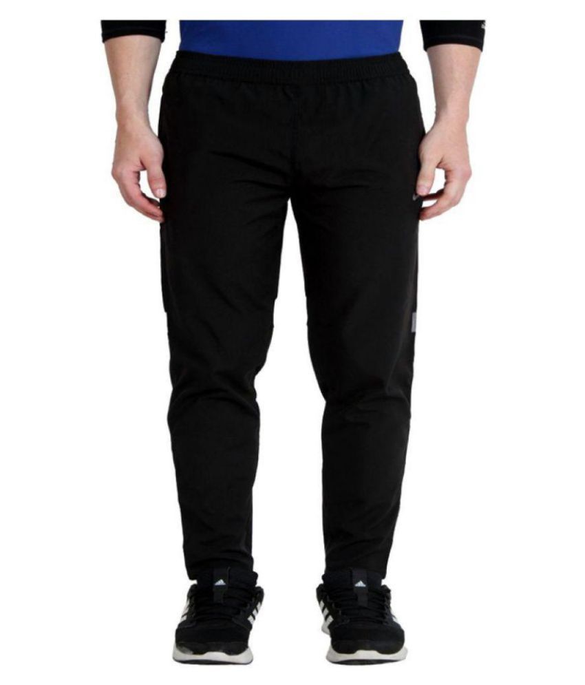 nike black polyester track pants