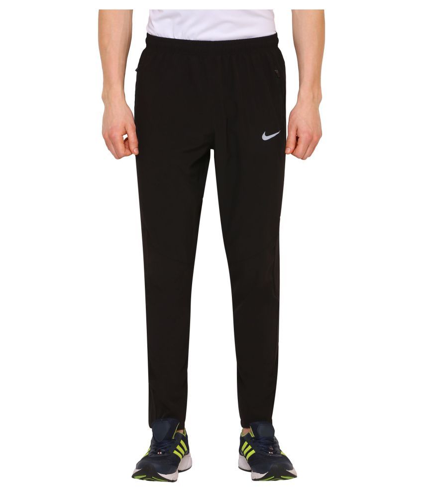 Nike Black Polyester Lycra Trackpants Single - Buy Nike Black Polyester ...