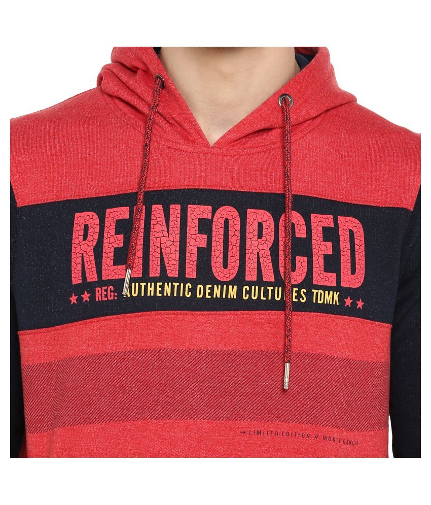 monte carlo red sweatshirt