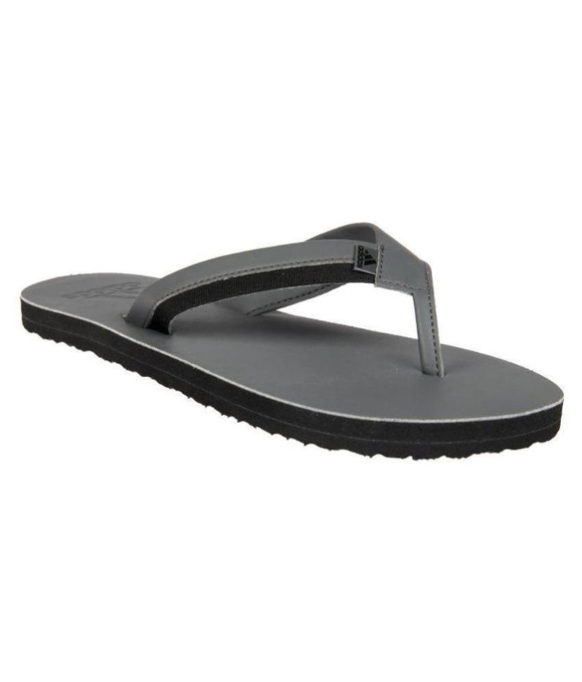 adidas gray thong flip flop