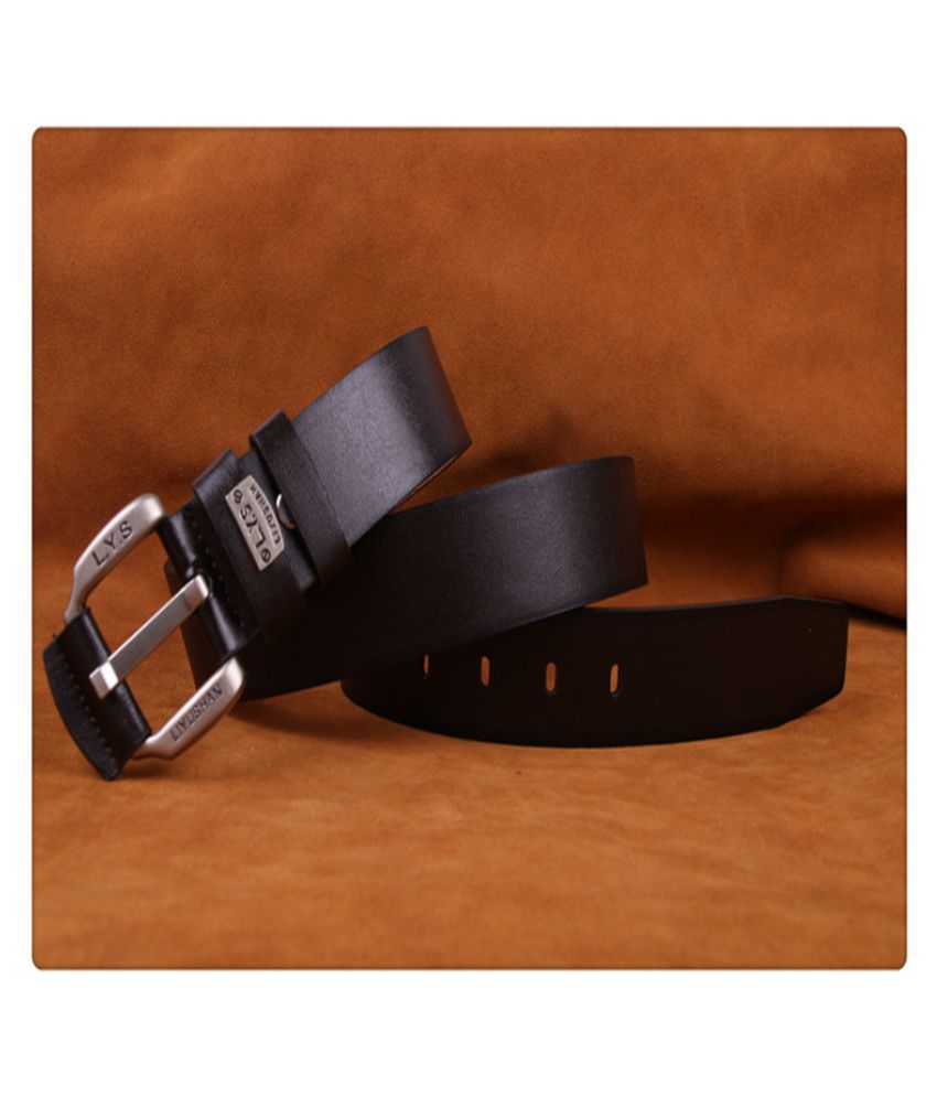 SUPREME Black Leather Mens Casual Belt: Buy Online at Low Price in India - Snapdeal