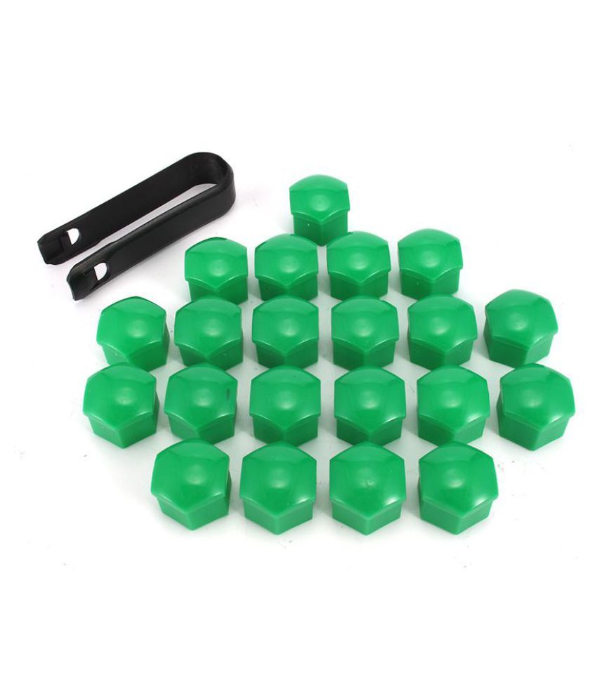 20pcs Wheel Lug Nut Center Cover Caps + Removal Tool For VW Golf Passat