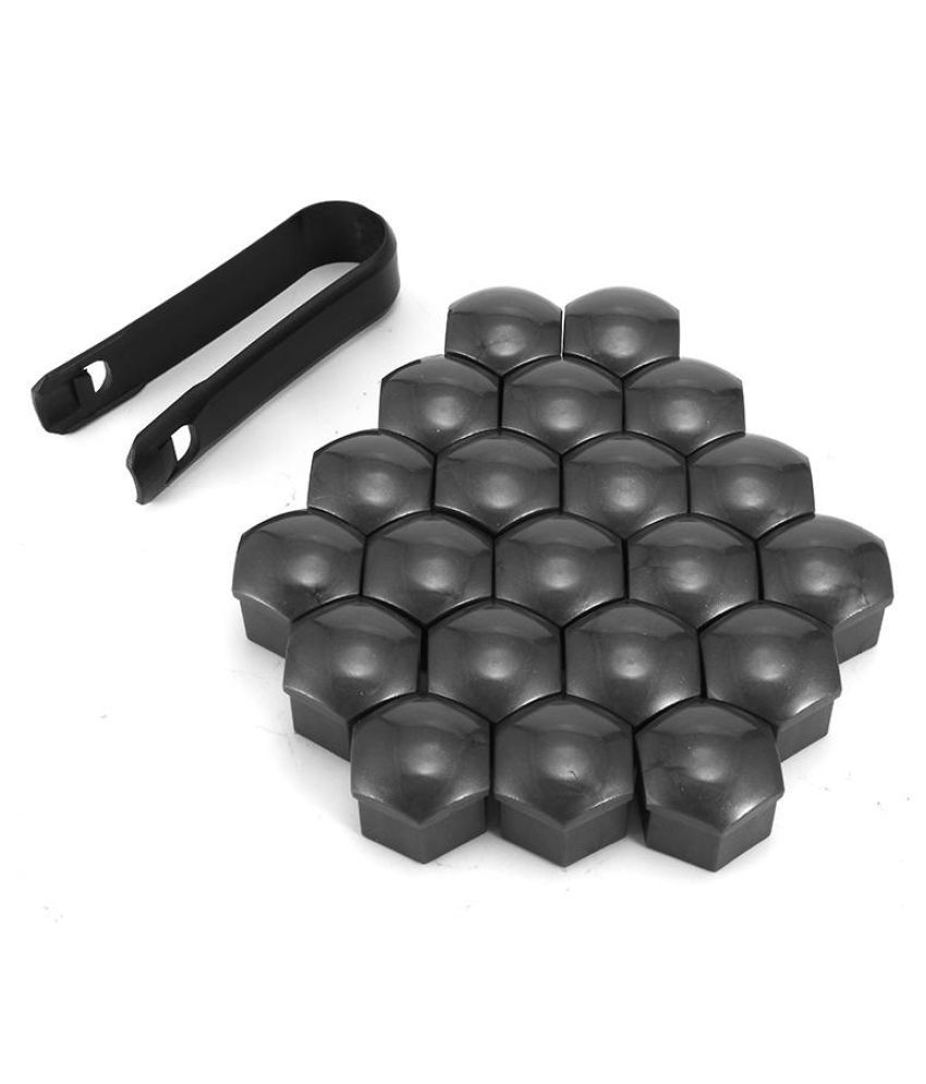 20pcs Wheel Lug Nut Center Cover Caps + Removal Tool For VW Golf Passat