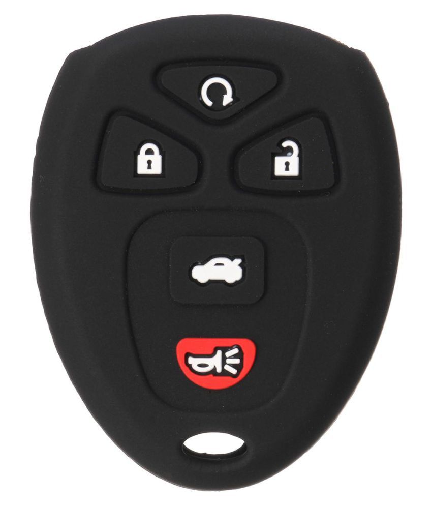 Silicone Car Key Cover For Buick GMC Chevrolet Cadillac Pontiac Jeep 5 Buttons 