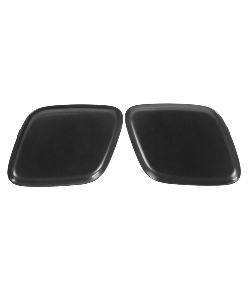 Black Bumper Headlight Washer Jet Primed Cover Cap For Ford/Focus 2012