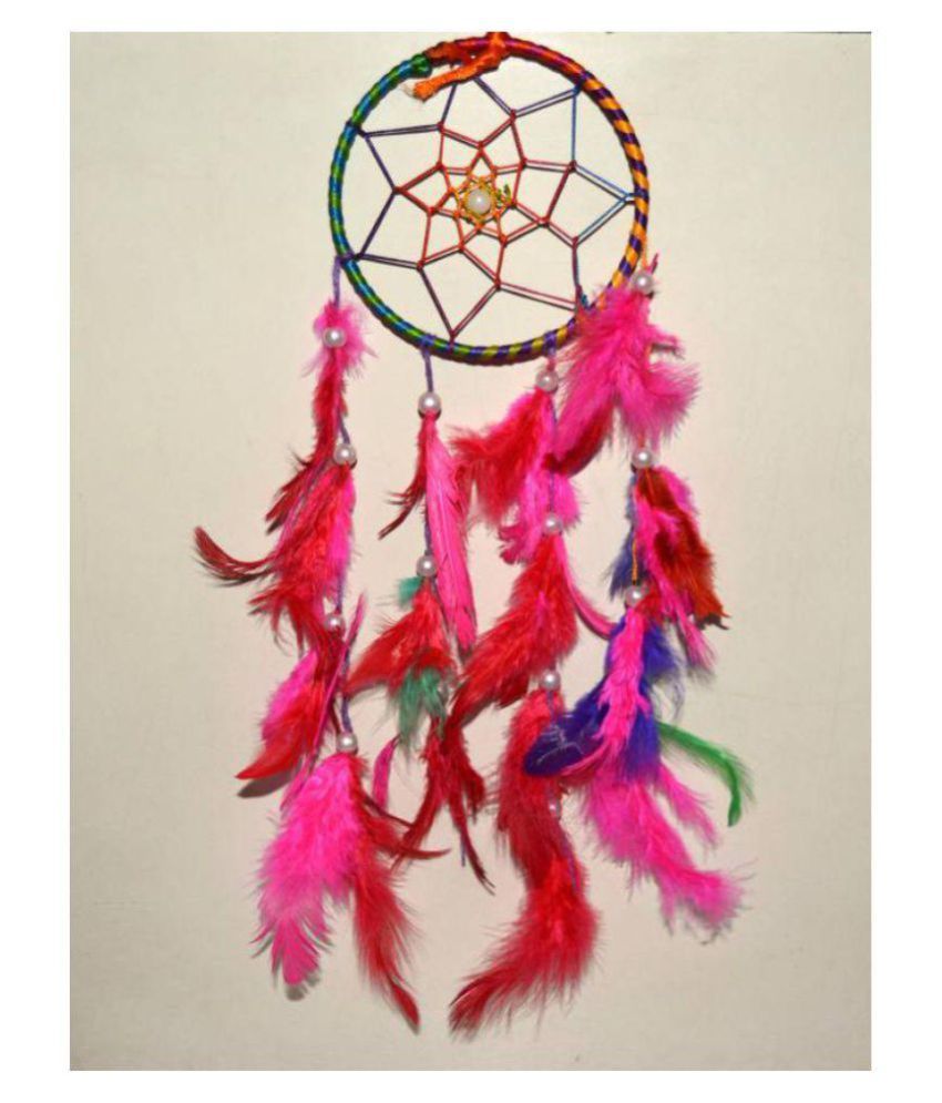     			onrr collections ONRR dream catcher  multicoloured Feather Multicolour Dream Catcher - Pack of 1 ( 48 X 5 cms )