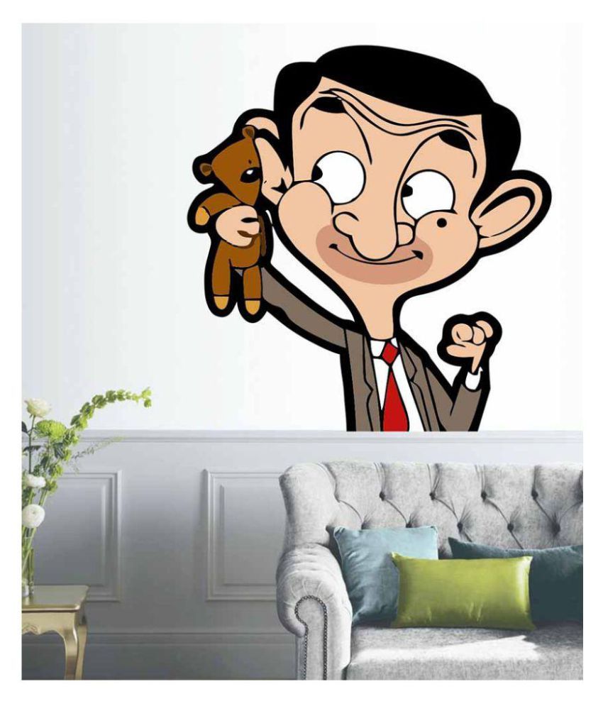 StickMe Mr. Bean Pet Doll Wall Sticker - SM 383 Popular People Sticker ...