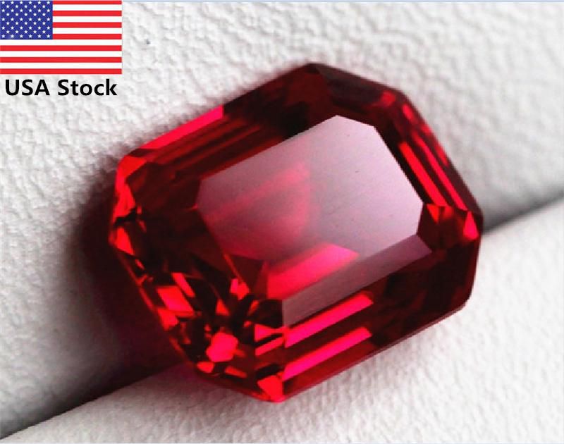 TOP QUALITY 3mm to 12mm PIGEON BLOOD RED RUBY SQUARE CUT AAAAA LOOSE GEMS 1 pcs 