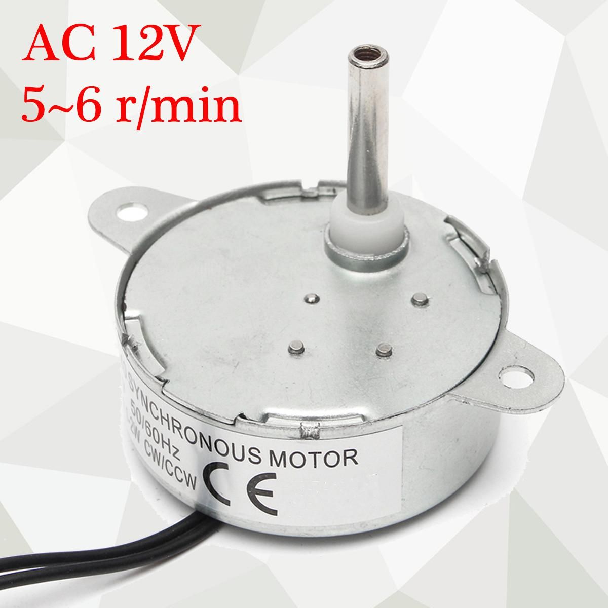 Buy TYC 40 Synchronous Synchron Motor AC 12V 5 6 R min 1 2W CCW CW 50 