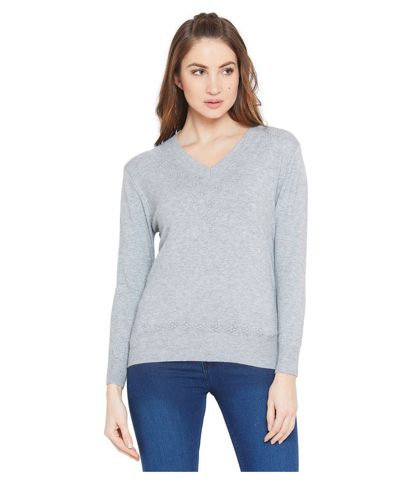 Buy Camey Woollen Grey Pullovers Online at Best Prices in India - Snapdeal