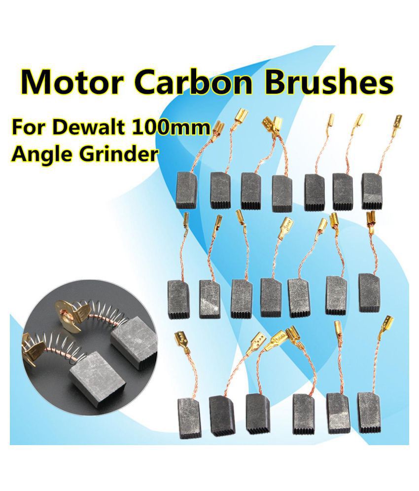 20Pcs Motor Carbon Brushes 13.6x7.8x6.1mm for Dewalt 100mm Angle Grinder 
