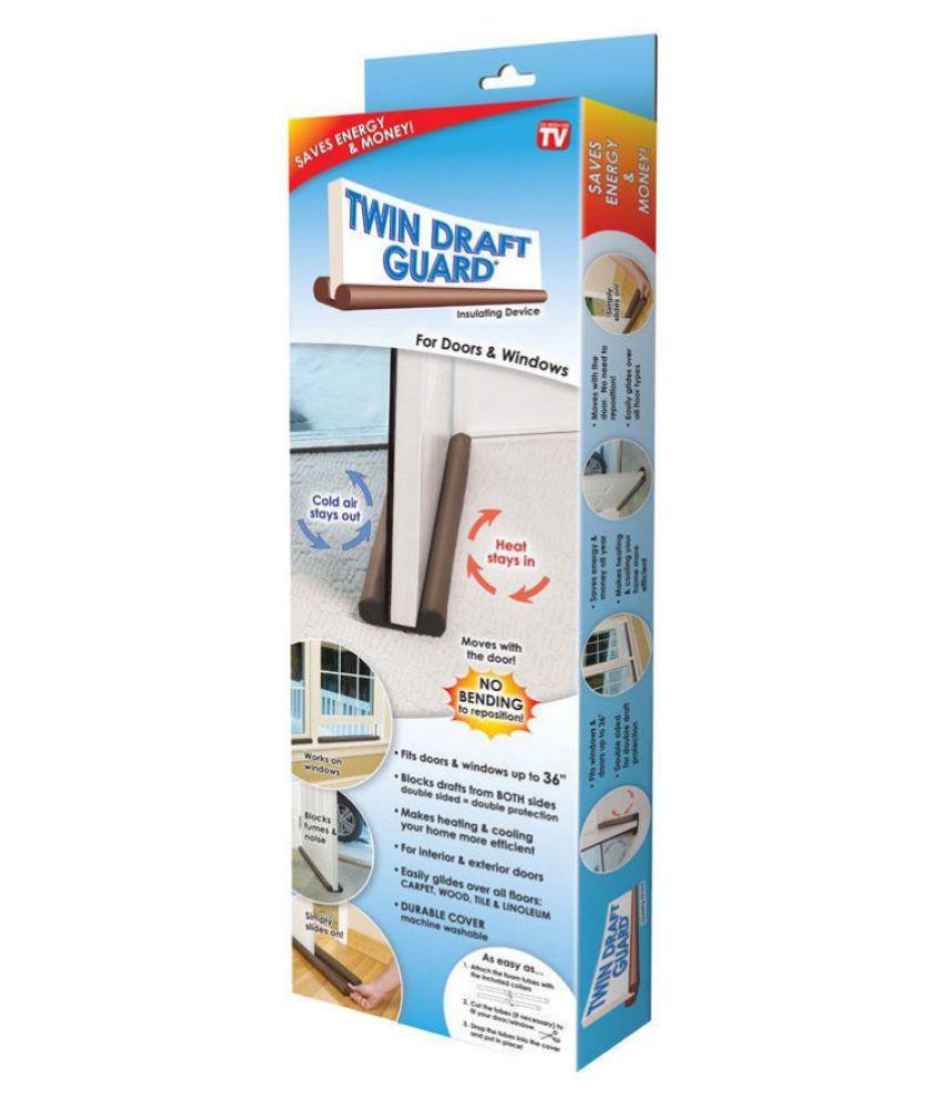 Buy Twin Draft Guard Extreme In Brown Energy Saving Under Door