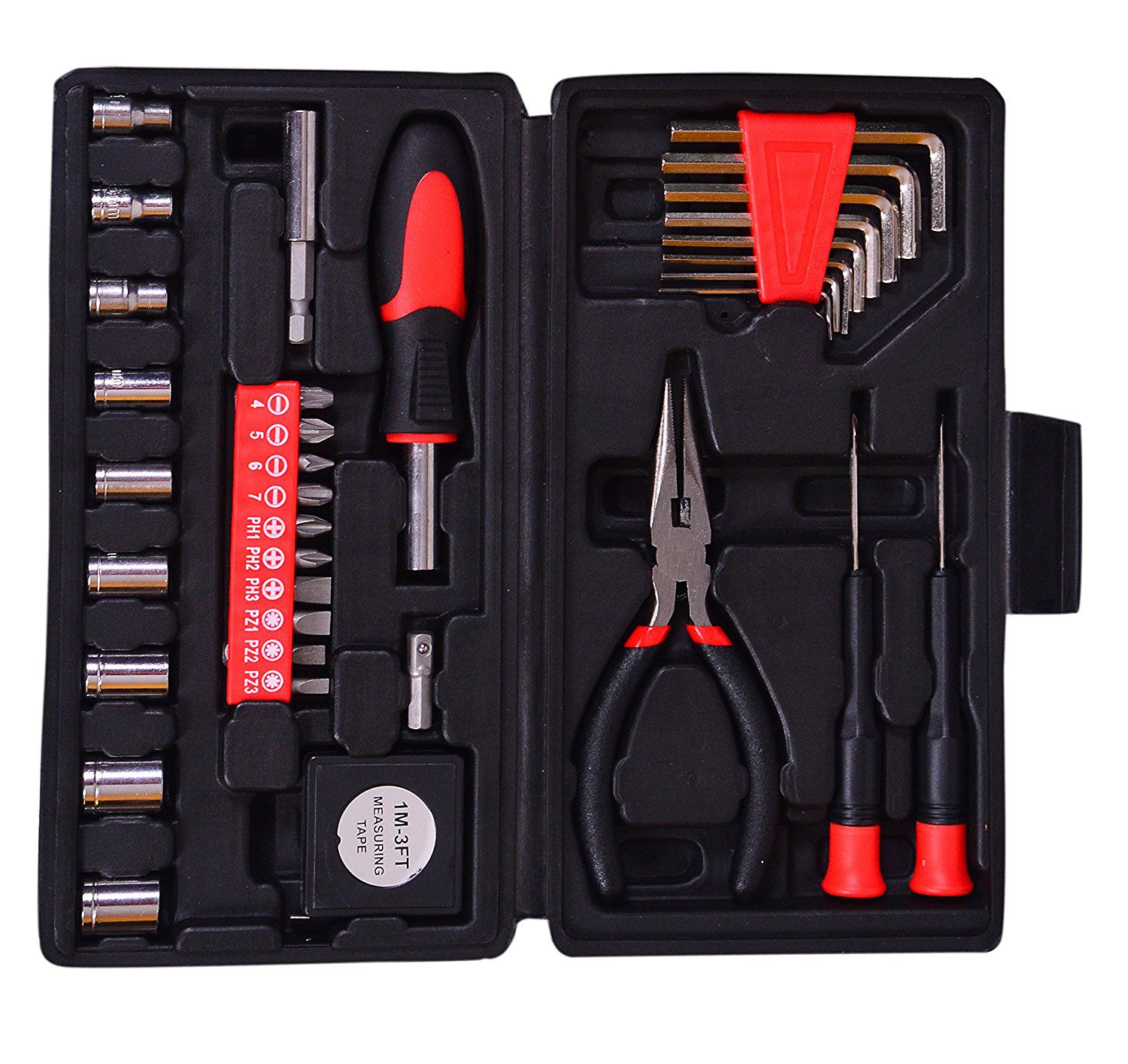    			Visko ST9252A Hand Tool Kit (Red, 35-Pieces)