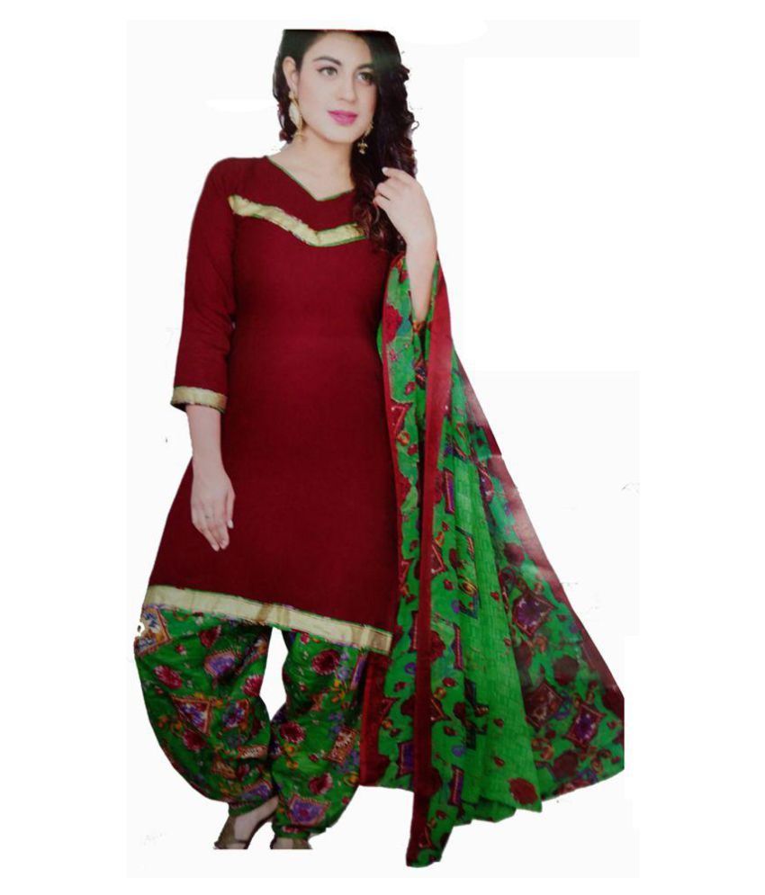 delhi apparels Cotton Single Salwar With Dupatta Price in India Buy