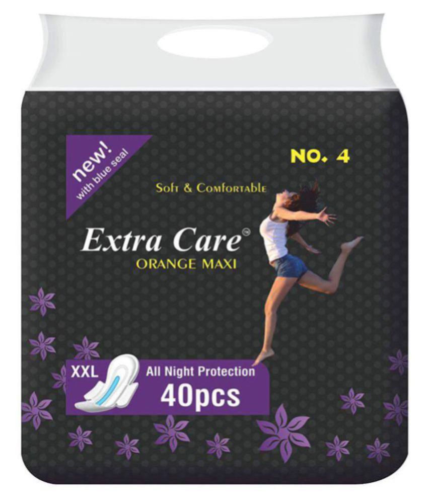 Extra Care Orange Maxi XXL 50 Sanitary Pads Pack of 50