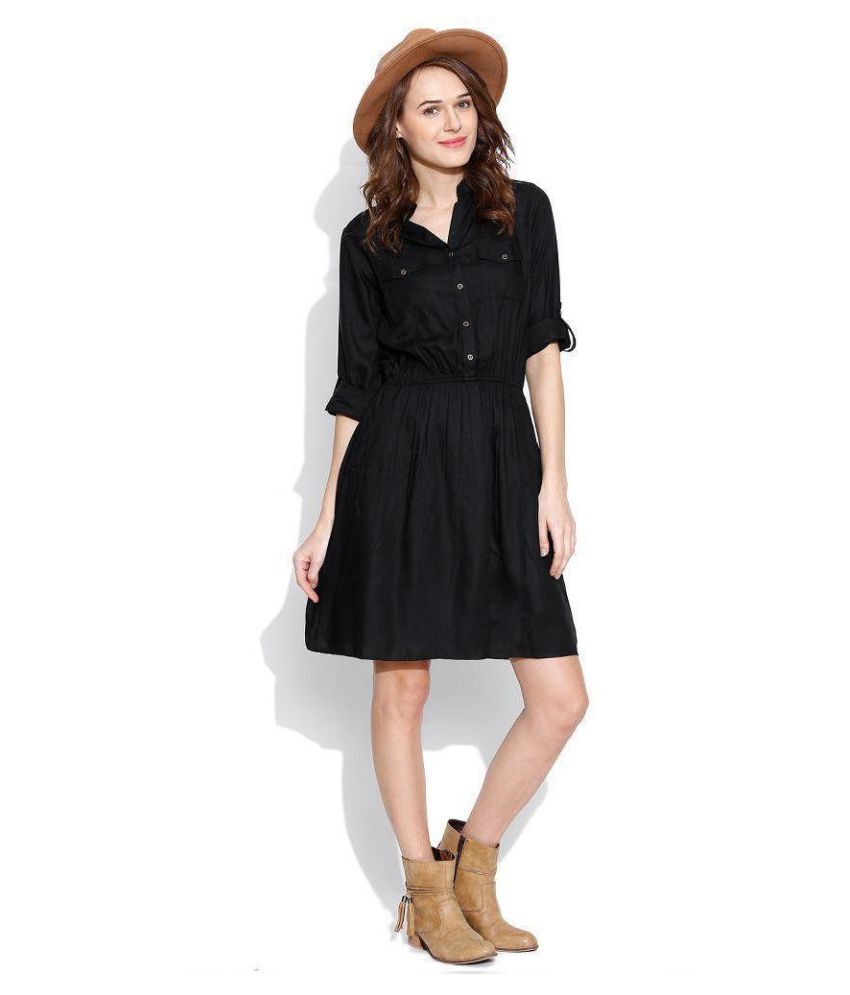 georgette black shirt