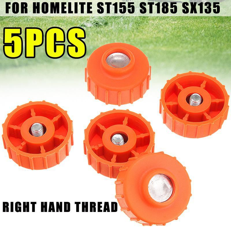 NEW 5x Homelite String Trimmer Head RIGHT HAND Bump Knob  ST155 ST185 SX135 Red