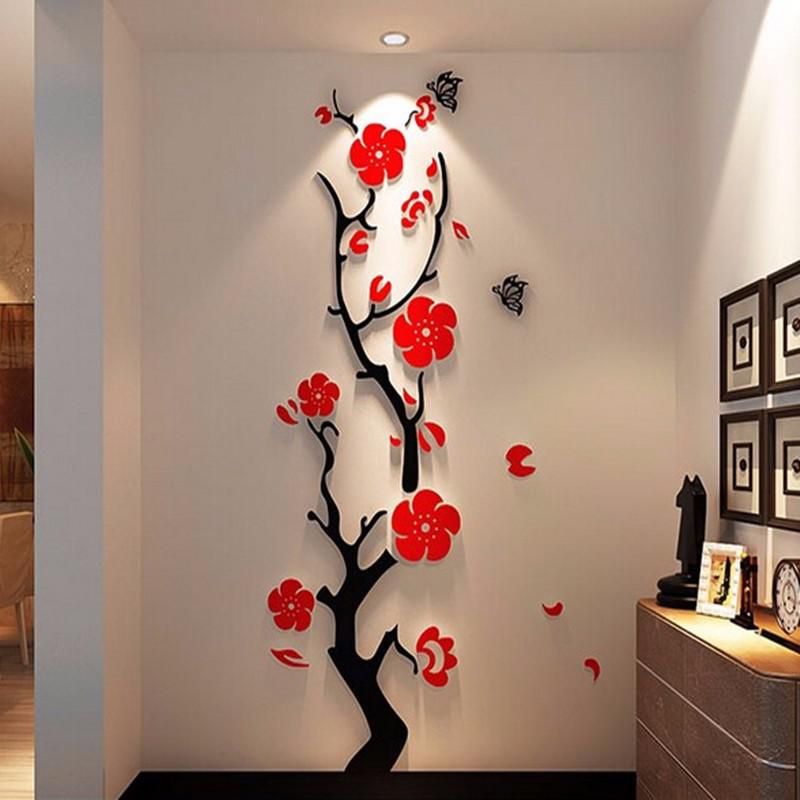 Beautiful 3d Flower Diy Mirror Wall Decals Stickers Art Home Room Vinyl Decor Buy Beautiful 3d Flower Diy Mirror Wall Decals Stickers Art Home Room Vinyl Decor Online At Low Price