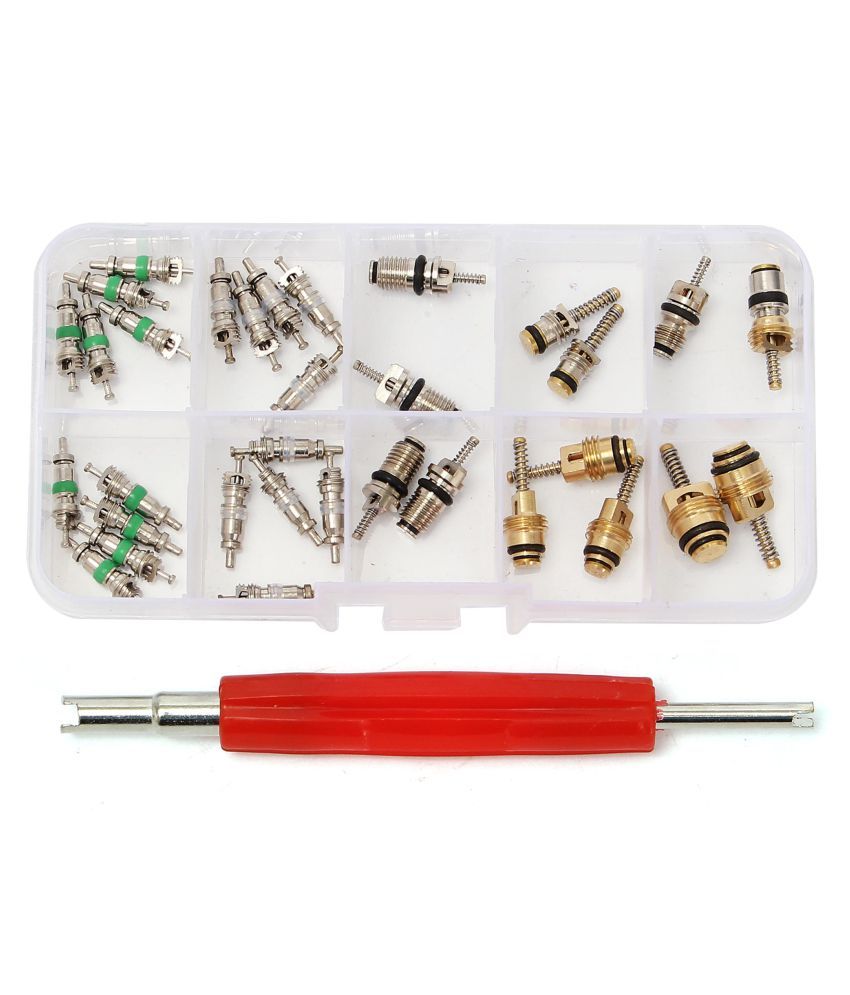 33 Pcs Automotive Air Conditioning Valve Core+1Pcs Remover Repair Tool For R134A Buy 33 Pcs
