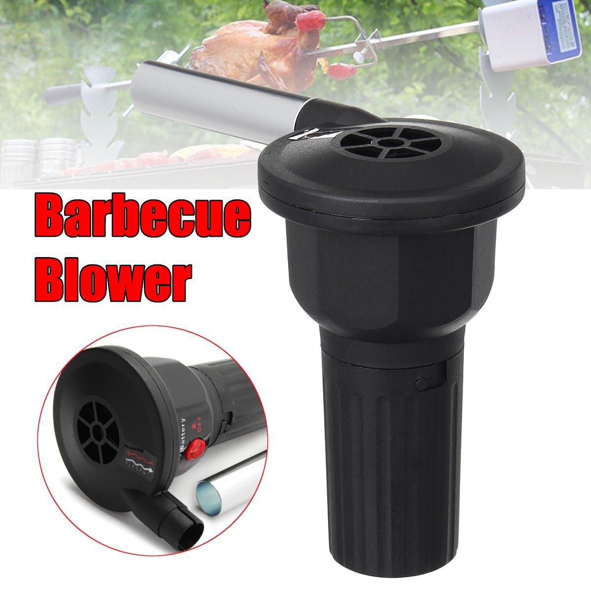 1.5V BBQ Barbecue Air Blower Motor Grill Poker Electric Blowing Charcoal PP