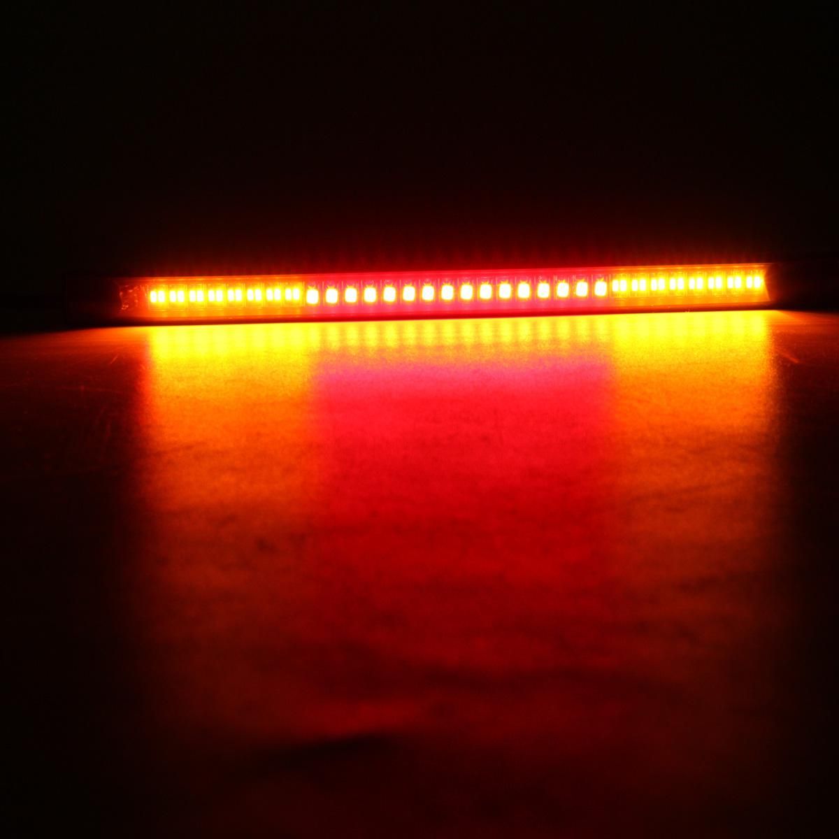 Audew Universal 48 Led Smd Flexibles Frein Stop Clignotant Light Strip Bande Lumineuse Rouge Ambre Pour 12v Moto Buy Audew Universal 48 Led Smd Flexibles Frein Stop Clignotant Light Strip Bande