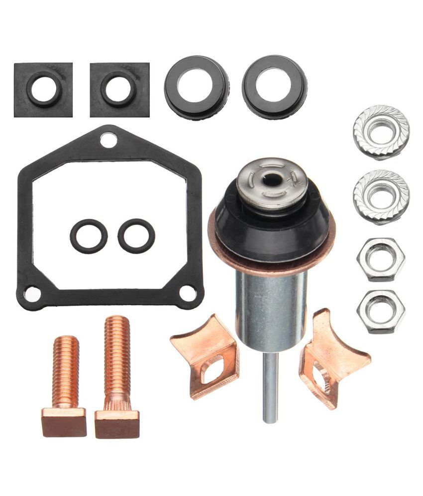 Starter Motor Solenoid Plunger Contacts Repair Rebuild Kit Set For