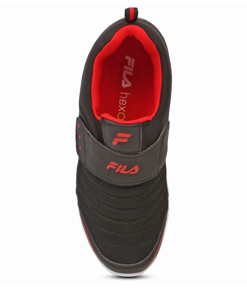 fila black casual shoes