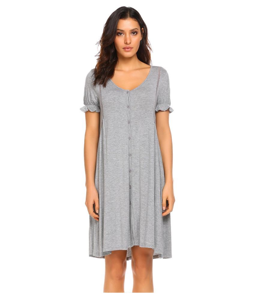 Ekouaer Women Short Sleeve Nightgown 