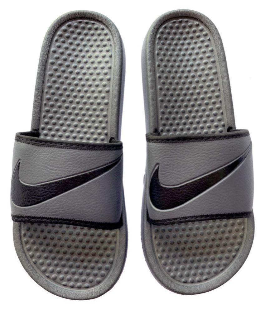 Download Nike Gray Slide Flip flop Price in India- Buy Nike Gray ...