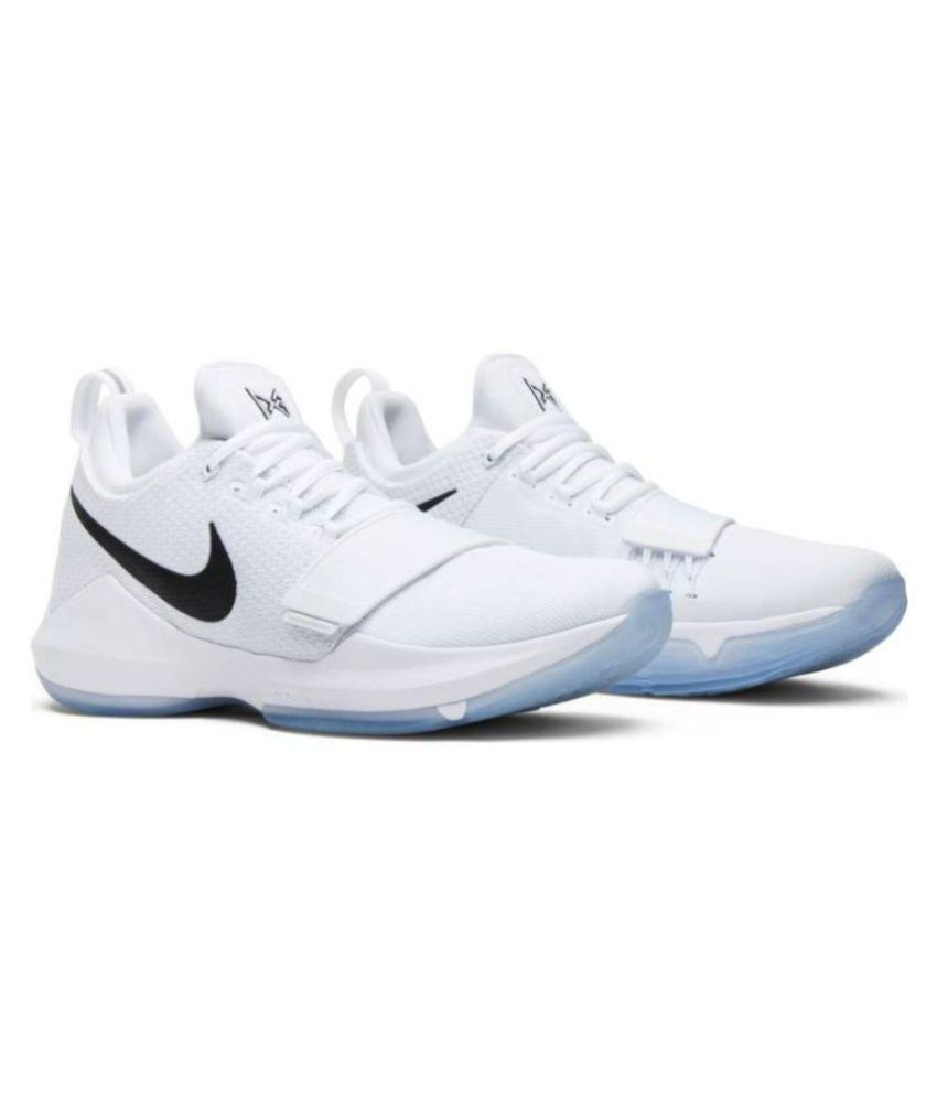Paul George 5 Shoes Review / Nike Pg 1 Paul George White Basketball ...